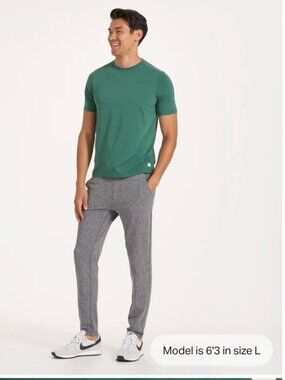 VUORI Ponto Performance Pant  - Heather Gray  Medium